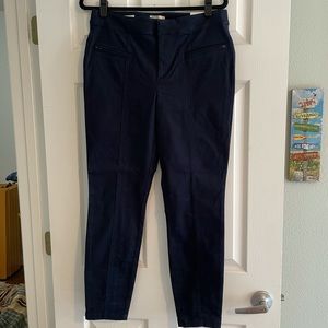 Loft Curvy Ankle Pants - NWT - Navy - Size 8
